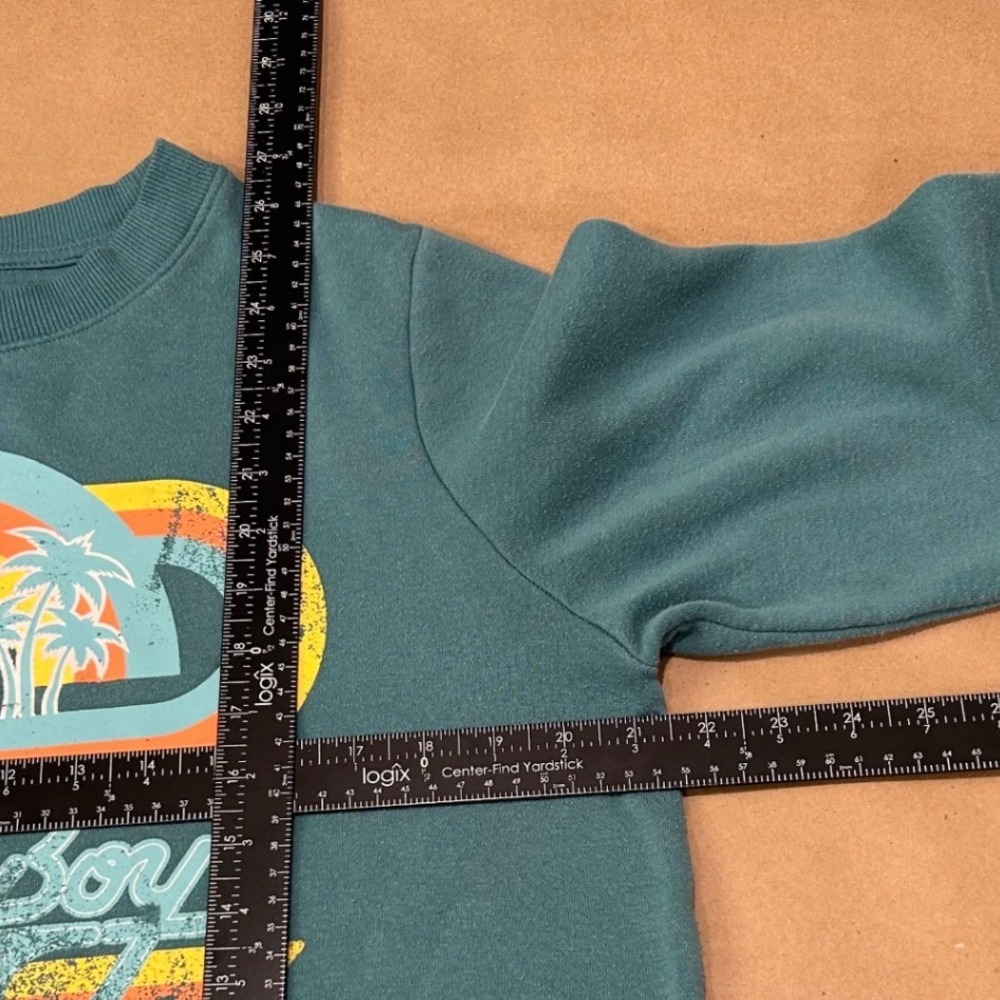 The Beach Boys Teal Relaxed Fit Sweatshirt Womens Large - Picture 7 of 7
